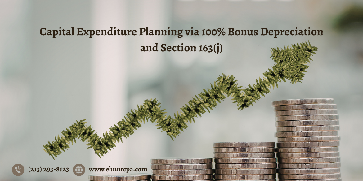 Capital Expenditure Planning via 100% Bonus Depreciation and Section 163(j)