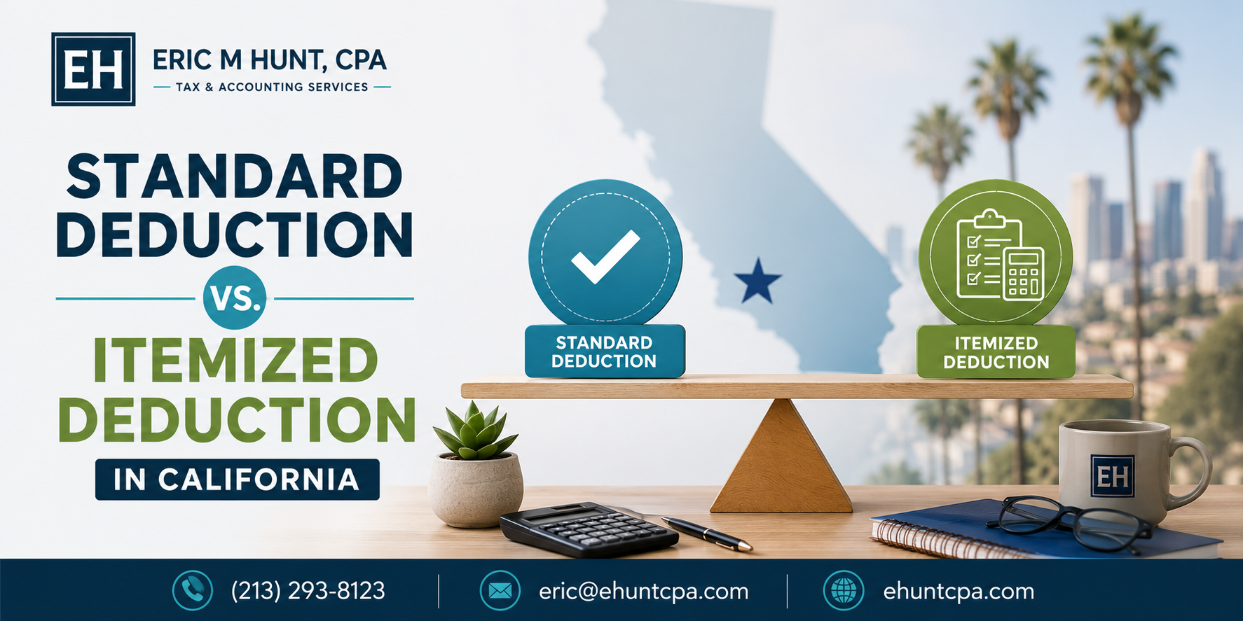 Standard Deduction vs Itemized Deduction in California